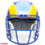 Los Angeles Rams Speed Replica Football Helmet