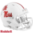 Mississippi (Ole Miss) Rebels NCAA Mini Speed Football Helmet <i>Gloss White</i>