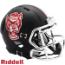 North Carolina State Wolfpack NCAA Mini Speed Football Helmet <B>Black Howl</B>
