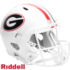 Georgia Bulldogs Speed Replica Football Helmet <i>White</i>
